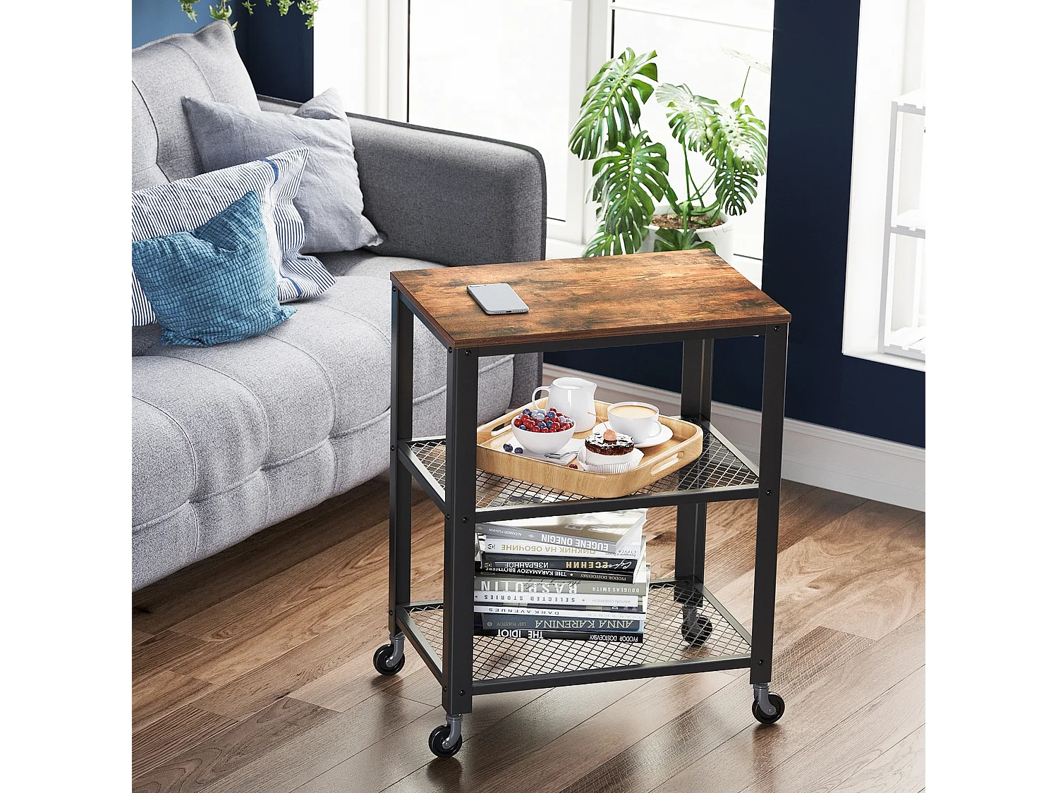 Nutzfahrzeugwagen 60,6x40x78 cm Braun