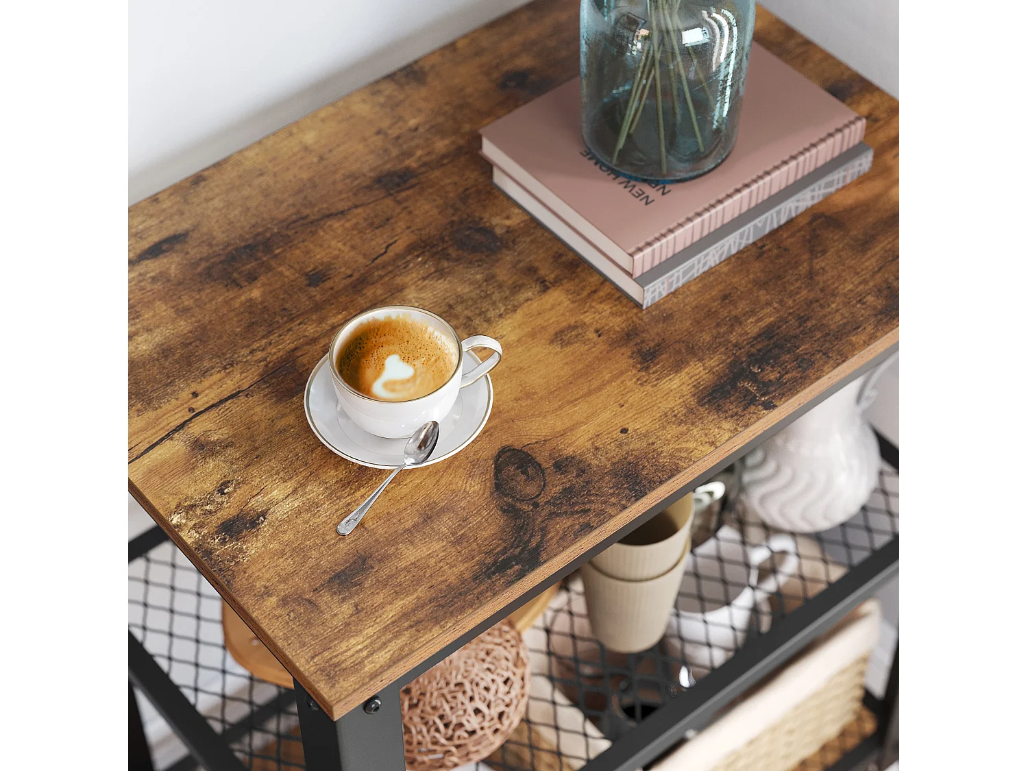 Nutzfahrzeugwagen 60,6x40x78 cm Braun