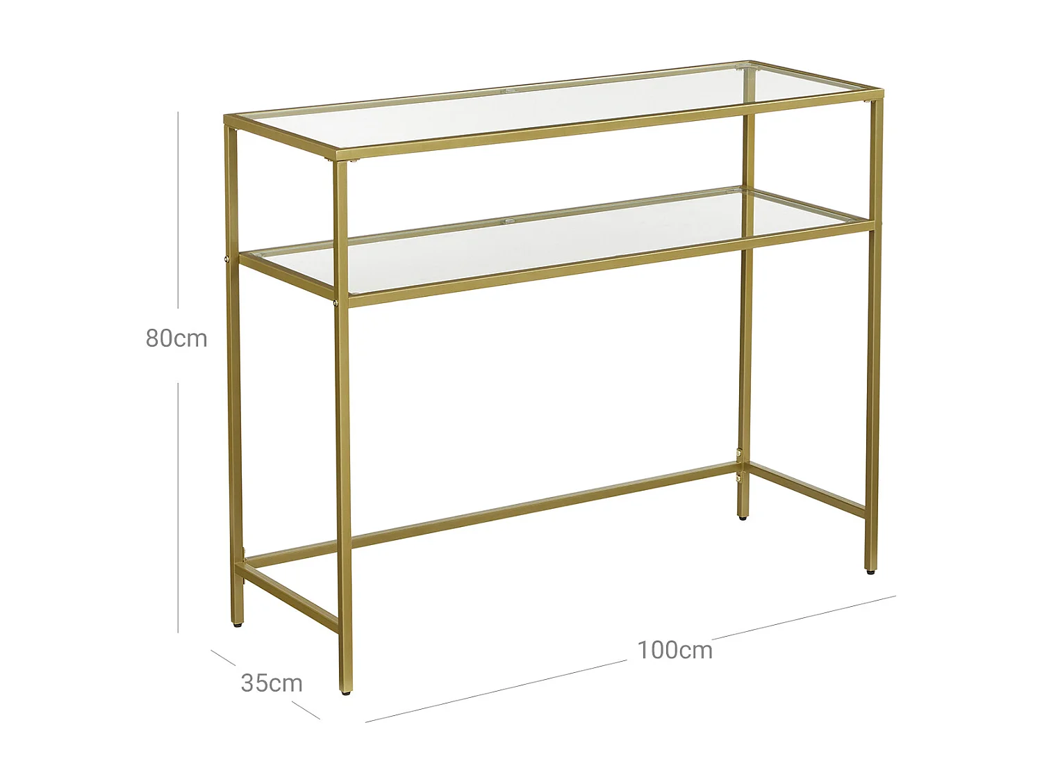 Table console 100x35x80 cm or