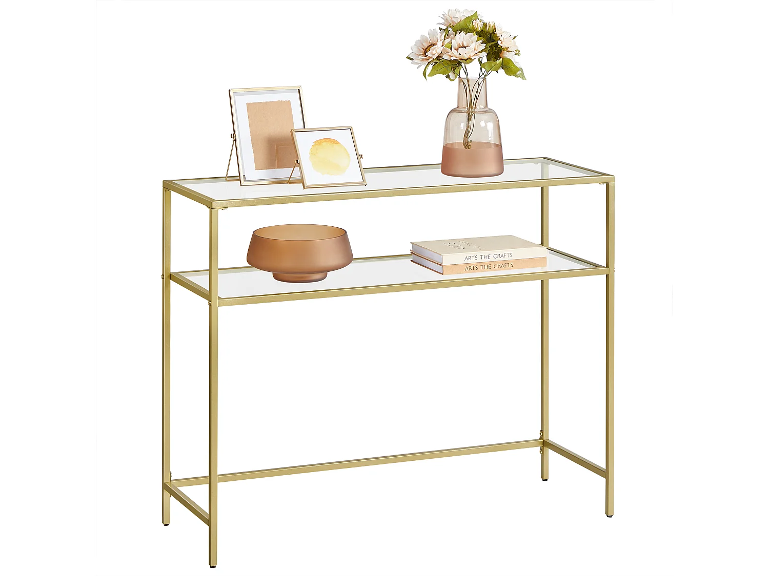 Consoletafel 100x35x80 cm goud