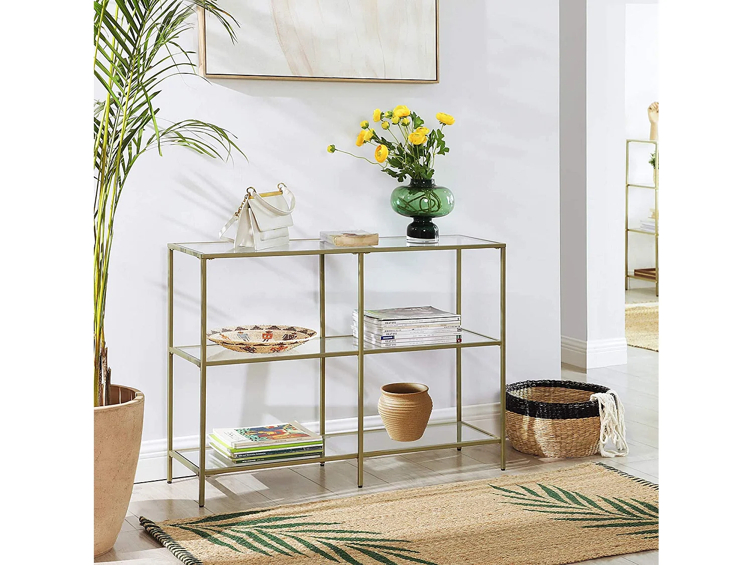 Consoletafel 100x30x73 cm Goud