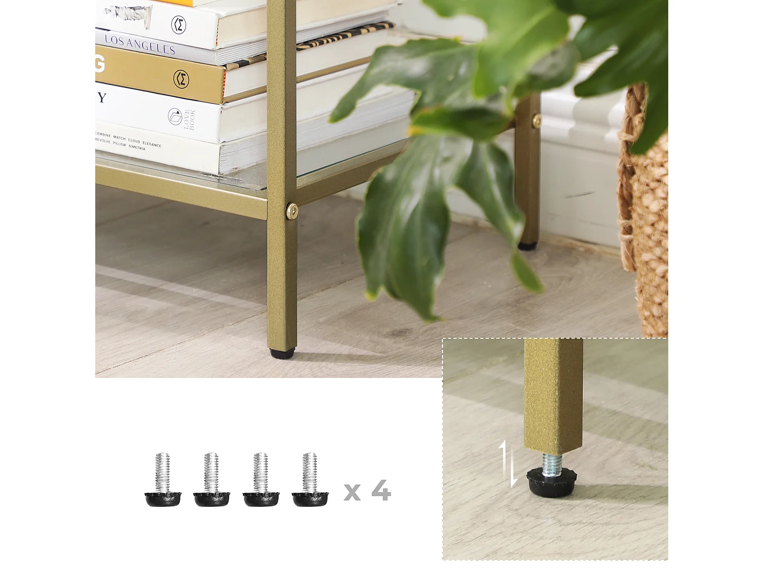 Mesa consola 100x30x73 cm Dorado