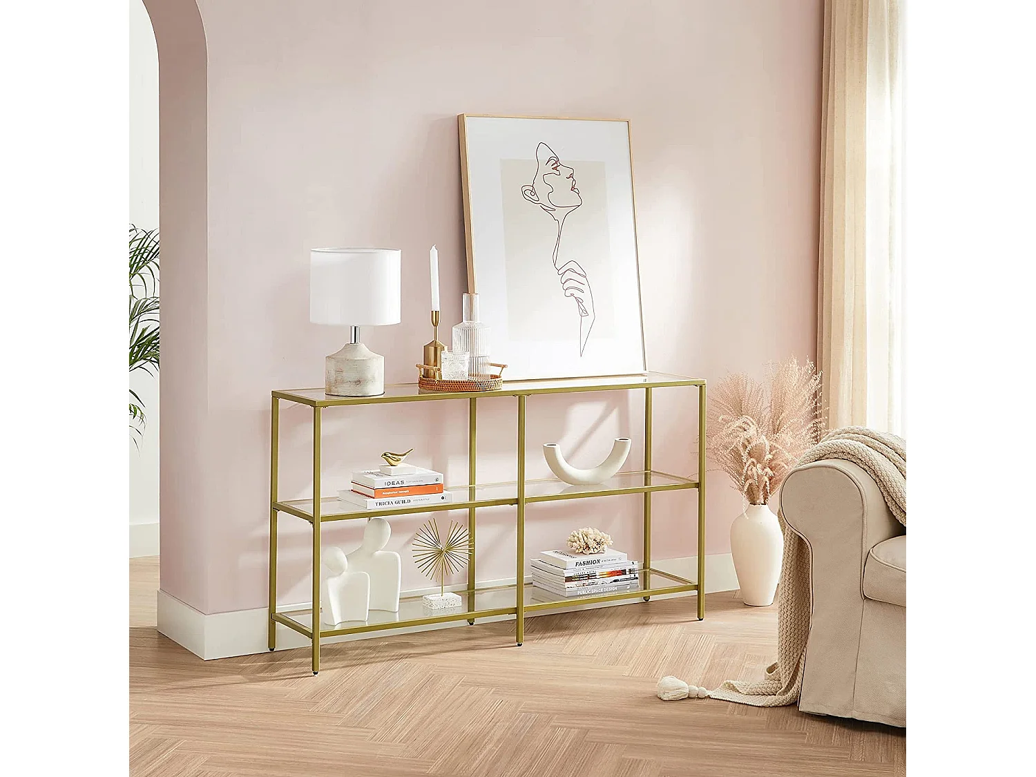 Table console 130x30x73,3 cm or