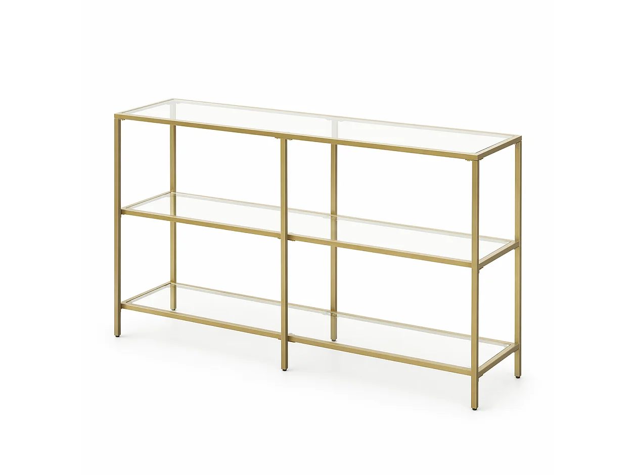Mesa consola 130x30x73,3 cm dorado