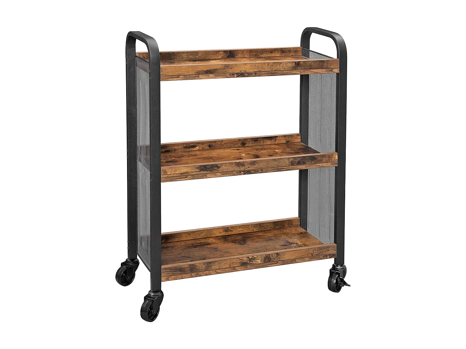 Chariot roulant 66x26x85 cm marron cowjag