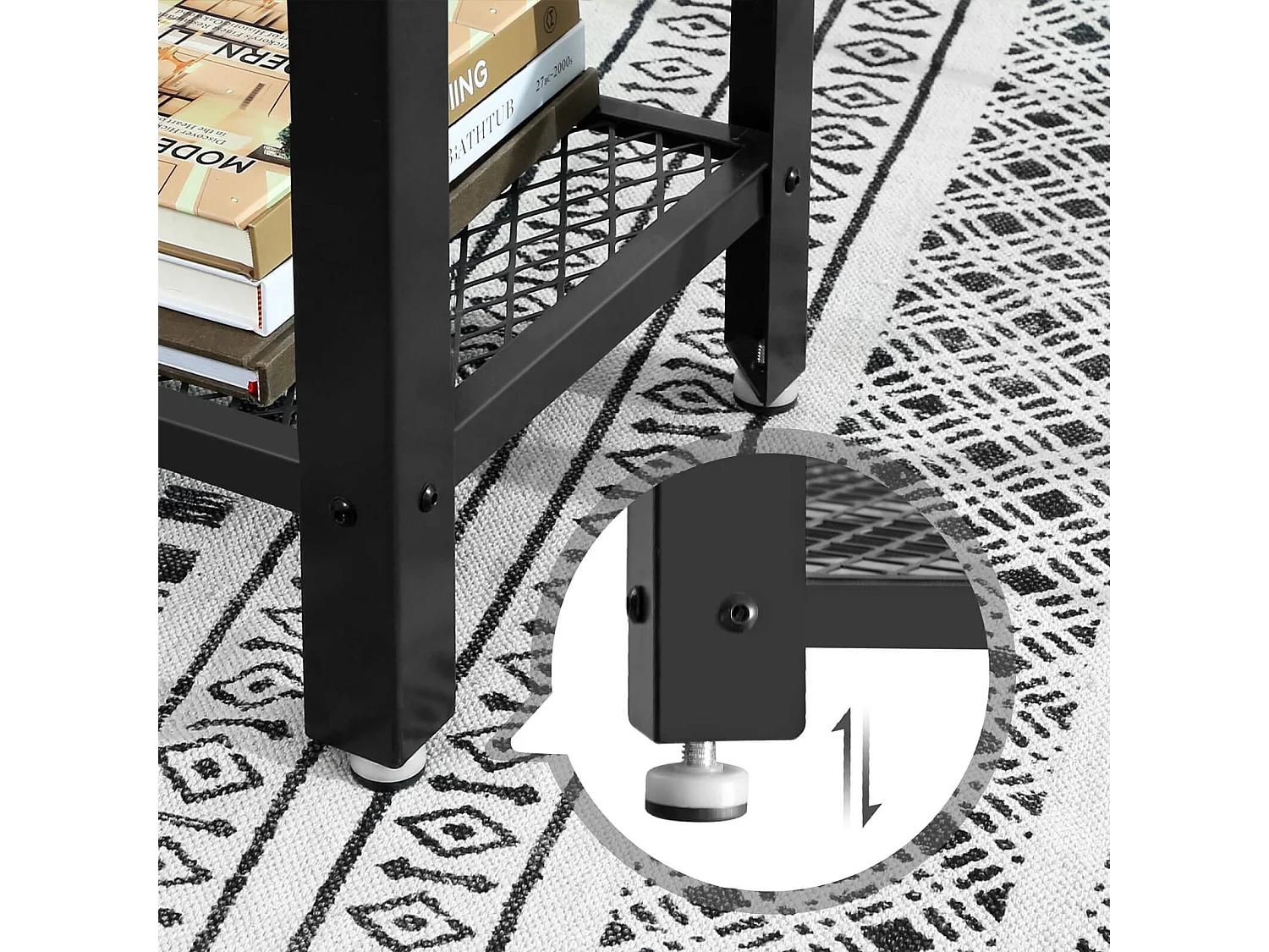 Consoletafel 101,5x35x80 cm zwart