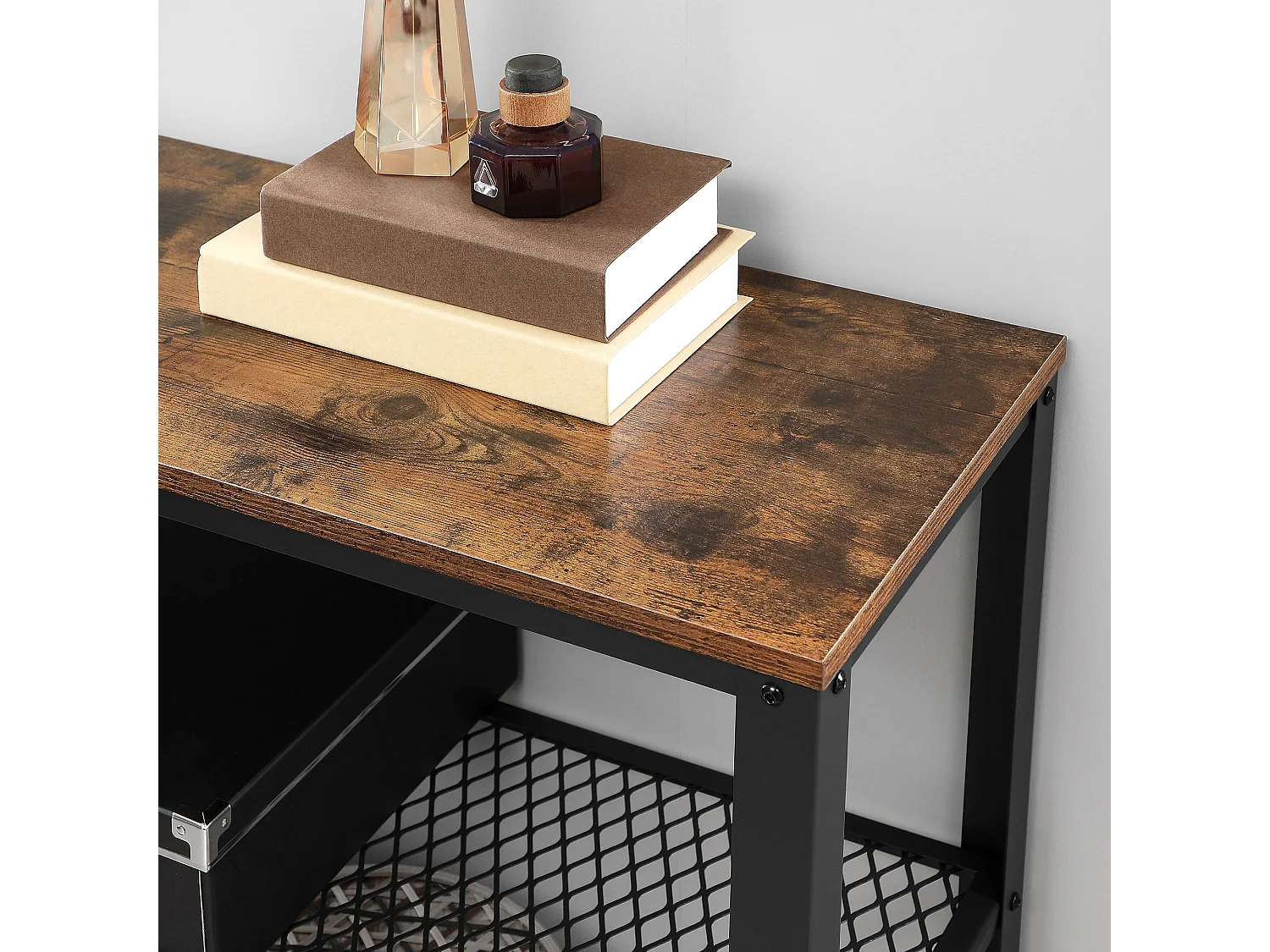 Table console 101,5x35x80 cm noir