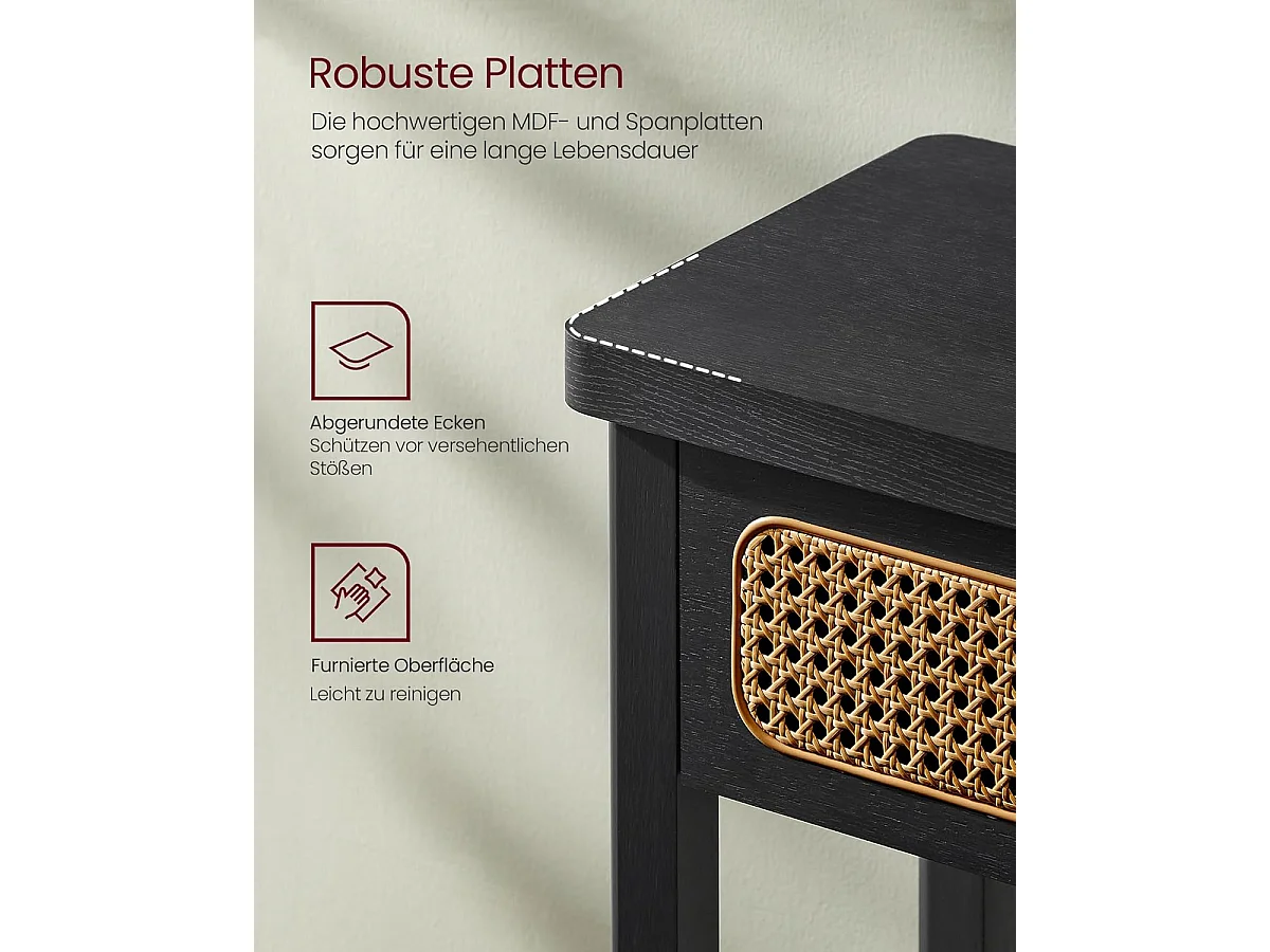 Tavolo Consolle 100x30x80 cm Nero