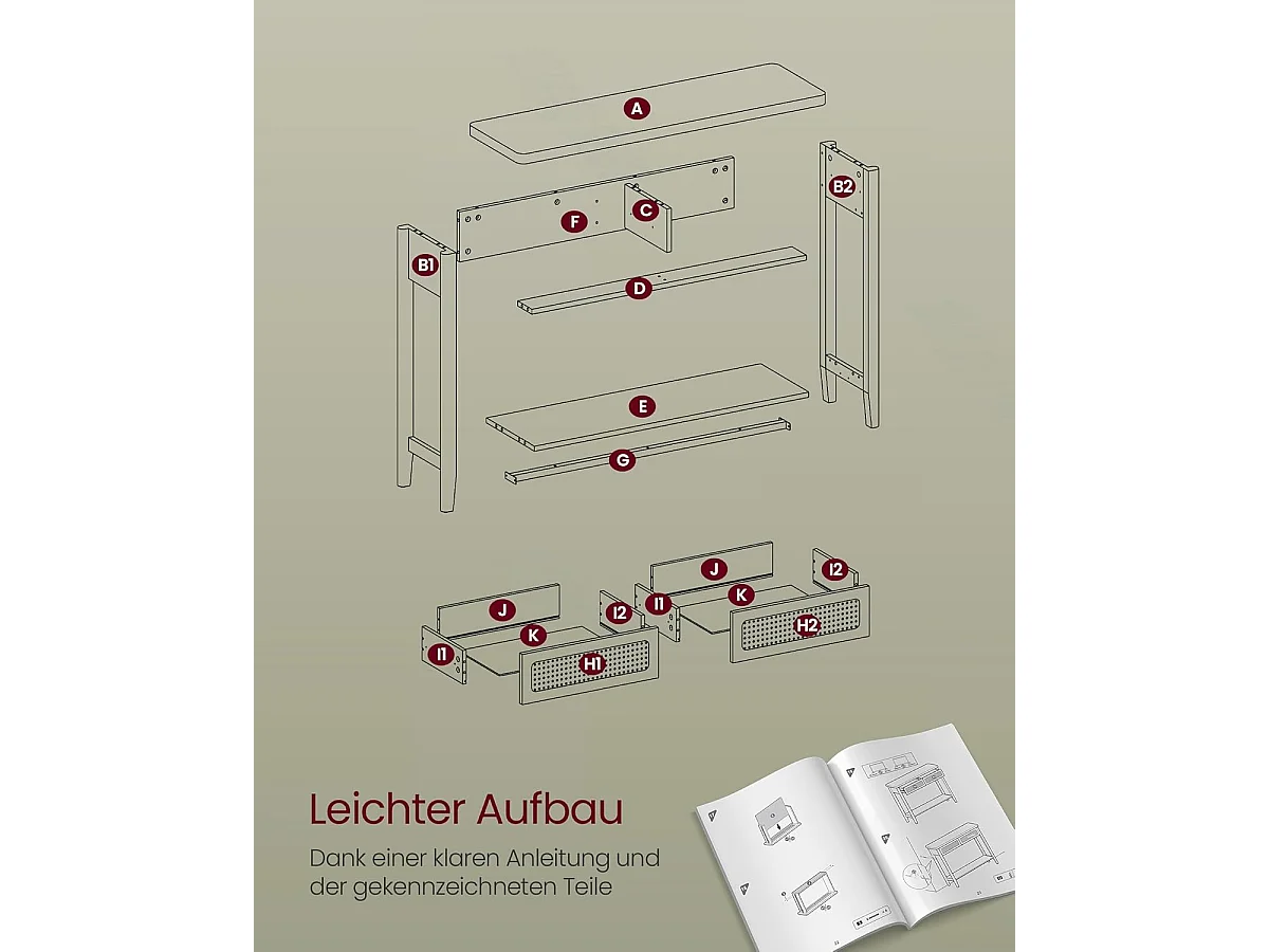 Tavolo Consolle 100x30x80 cm Nero
