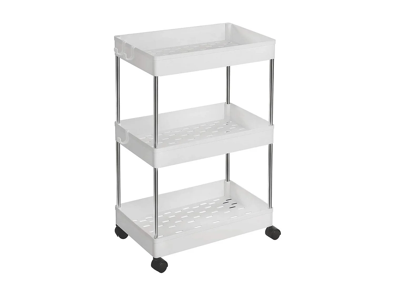 Aufbewahrungswagen 42x22,5x61 cm weiß