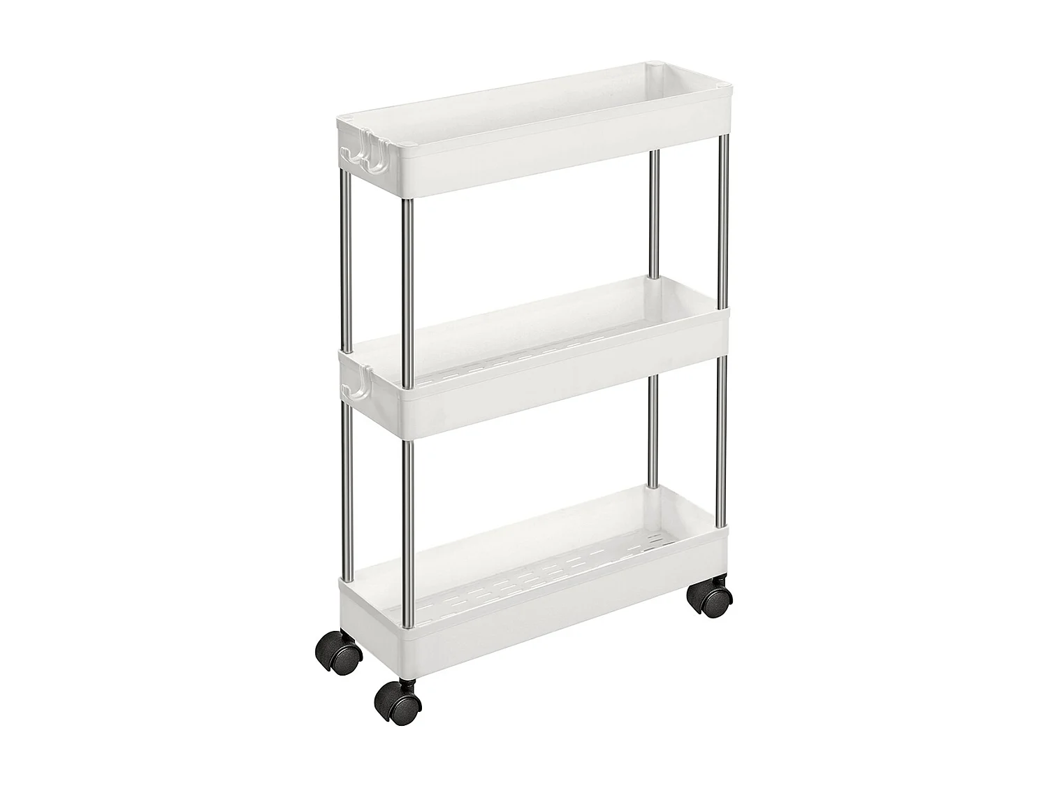 Aufbewahrungswagen 42x13,5x61 cm weiß