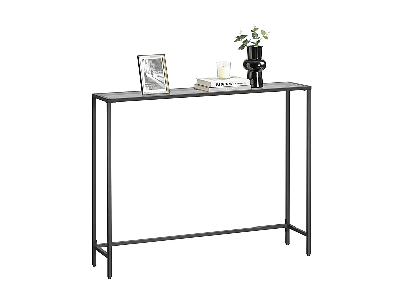 Konsolentisch 20x100x80 cm Tinten Schwarz und Schiefergrau