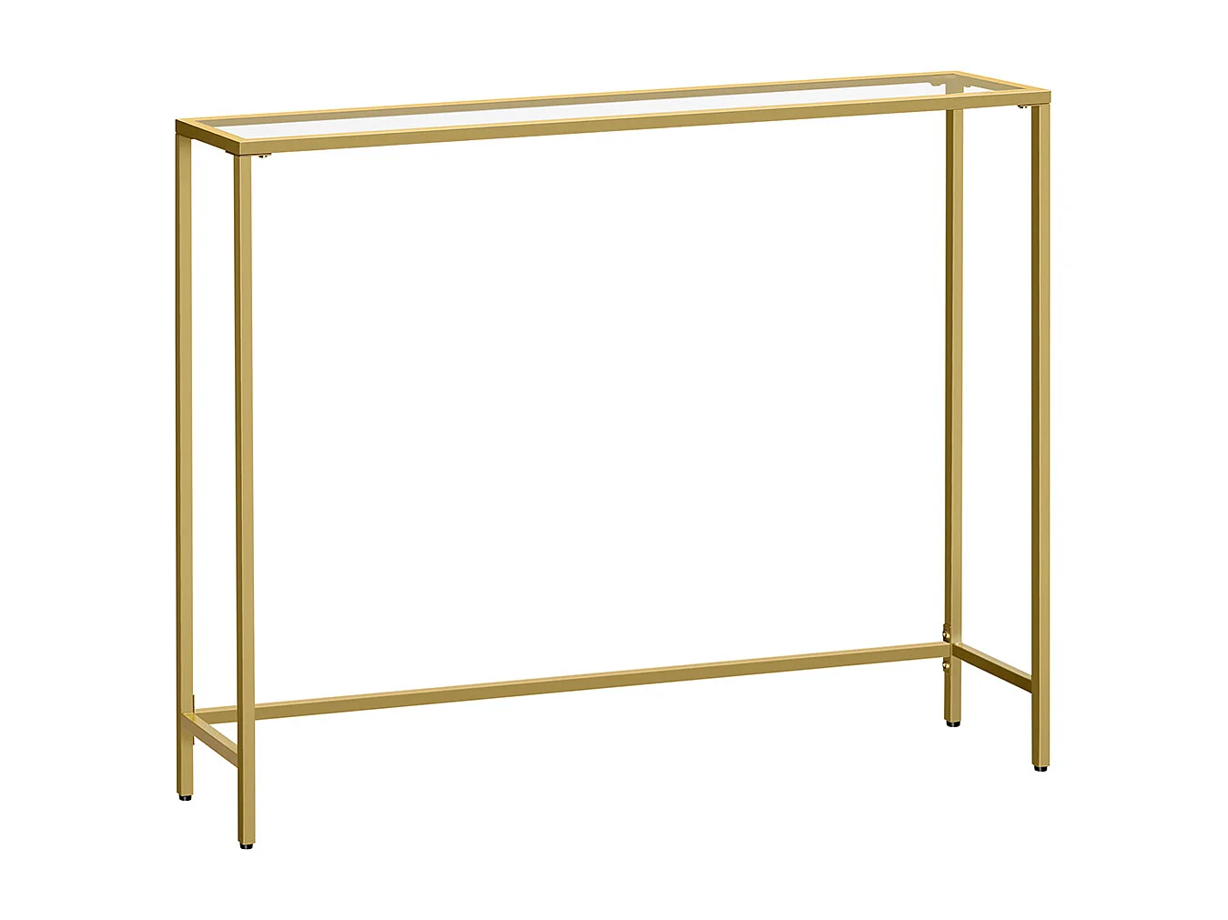 Table console 20x100x80 cm Or pâle