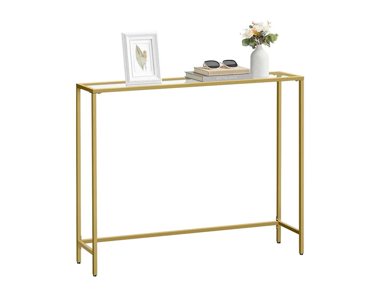 Konsolilaud 20x100x80 cm Hele kuld