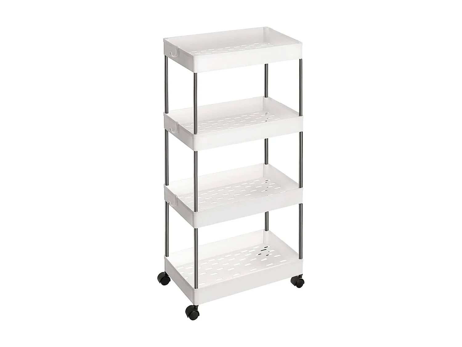 Aufbewahrungswagen 40x22x86 cm weiß