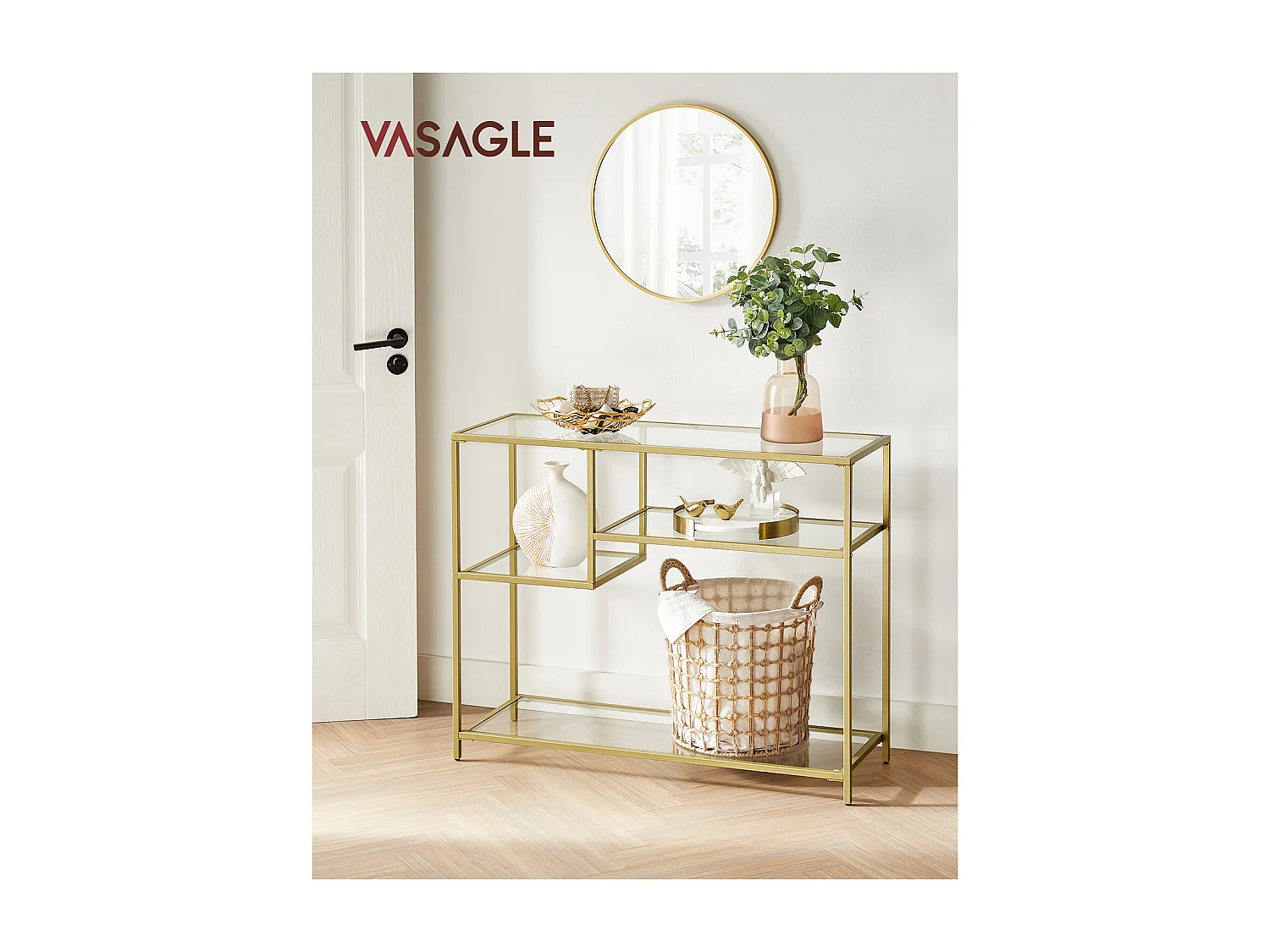 Konsolentisch 100x35x80 cm Gold