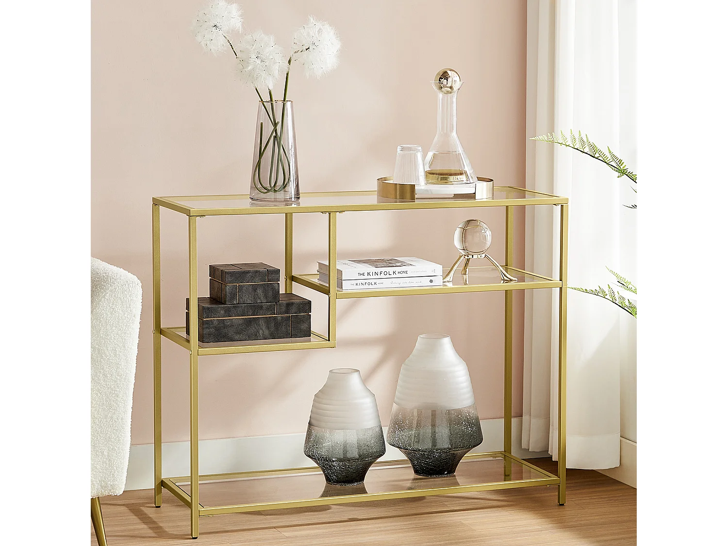 Konsolentisch 100x35x80 cm Gold