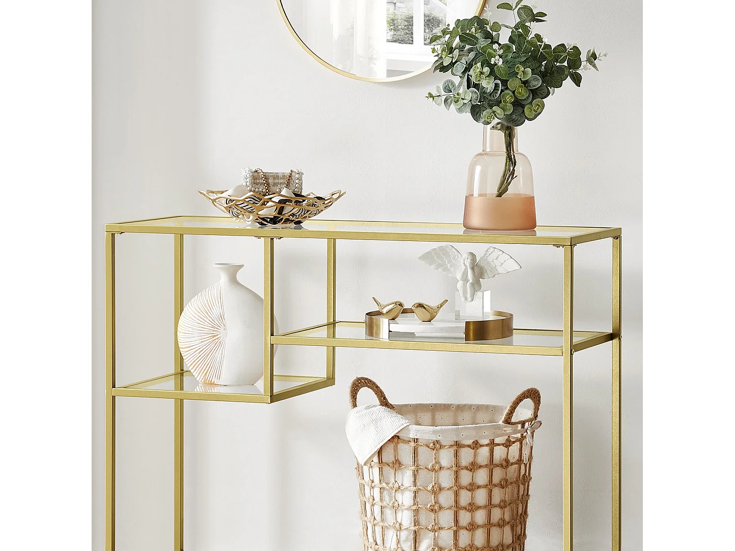 Konsolentisch 100x35x80 cm Gold