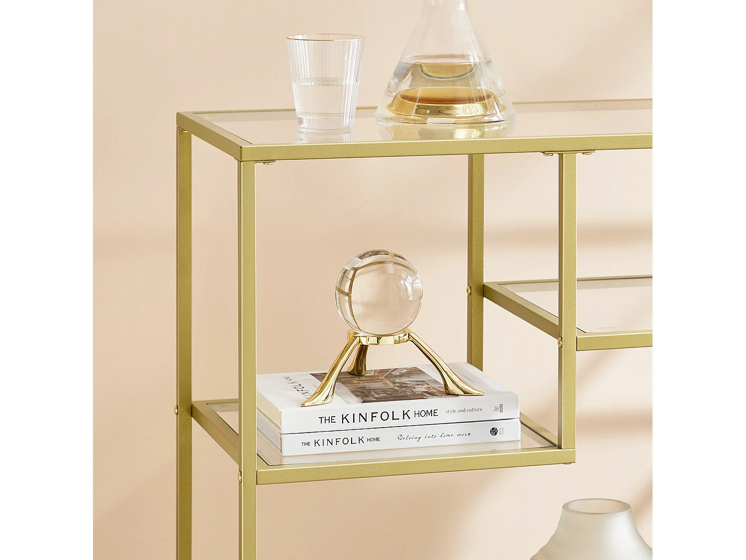 Konsolentisch 100x35x80 cm Gold