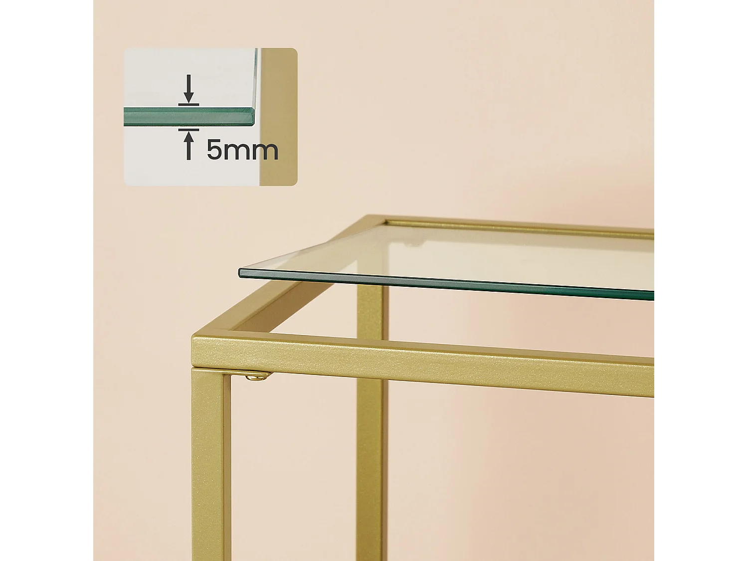 Konsolentisch 100x35x80 cm Gold