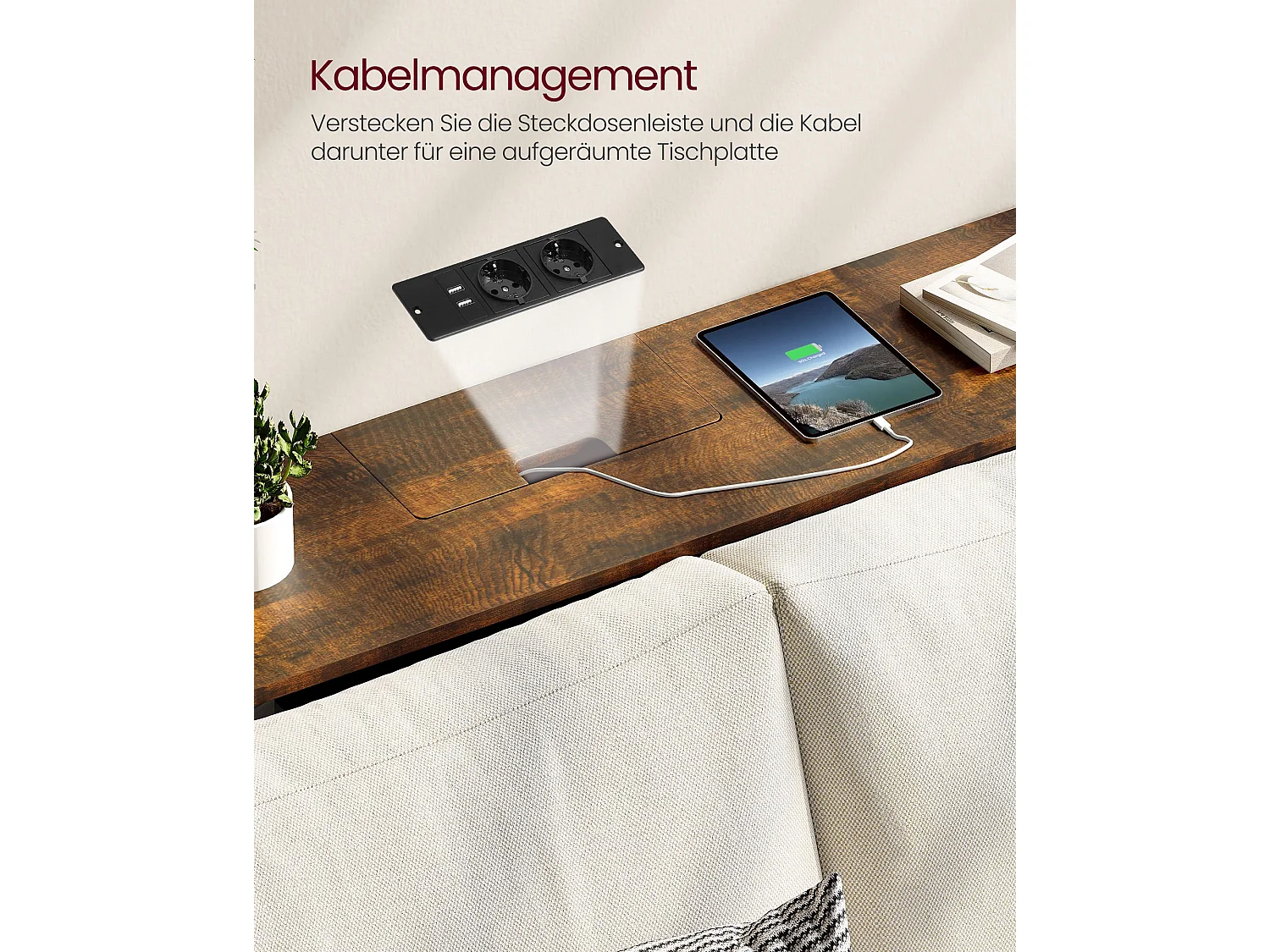 Consolle 25x120x81 cm marrone e nero