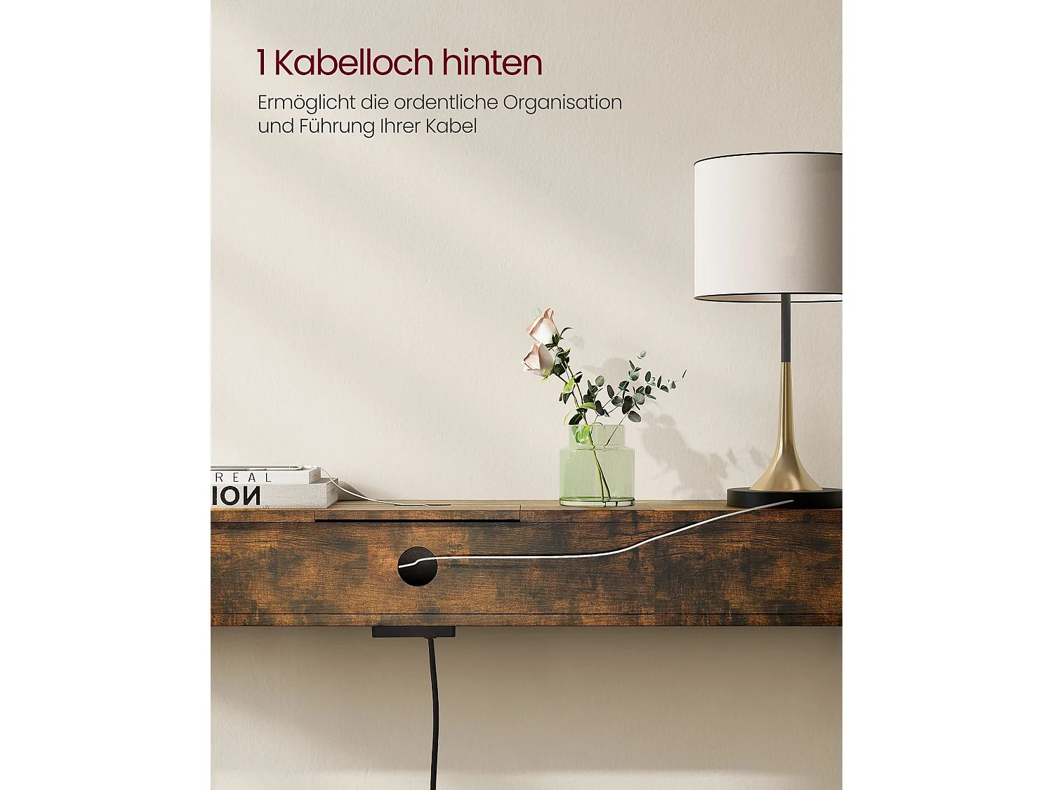 Consolle 25x120x81 cm marrone e nero