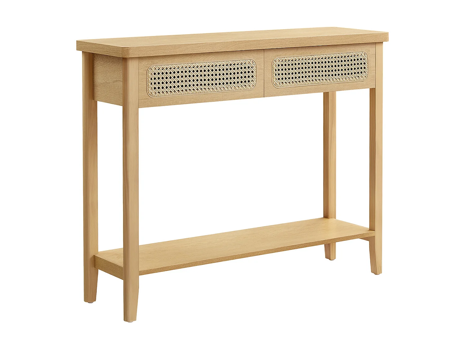 Konsolentisch 100x30x80 cm Eiche Beige