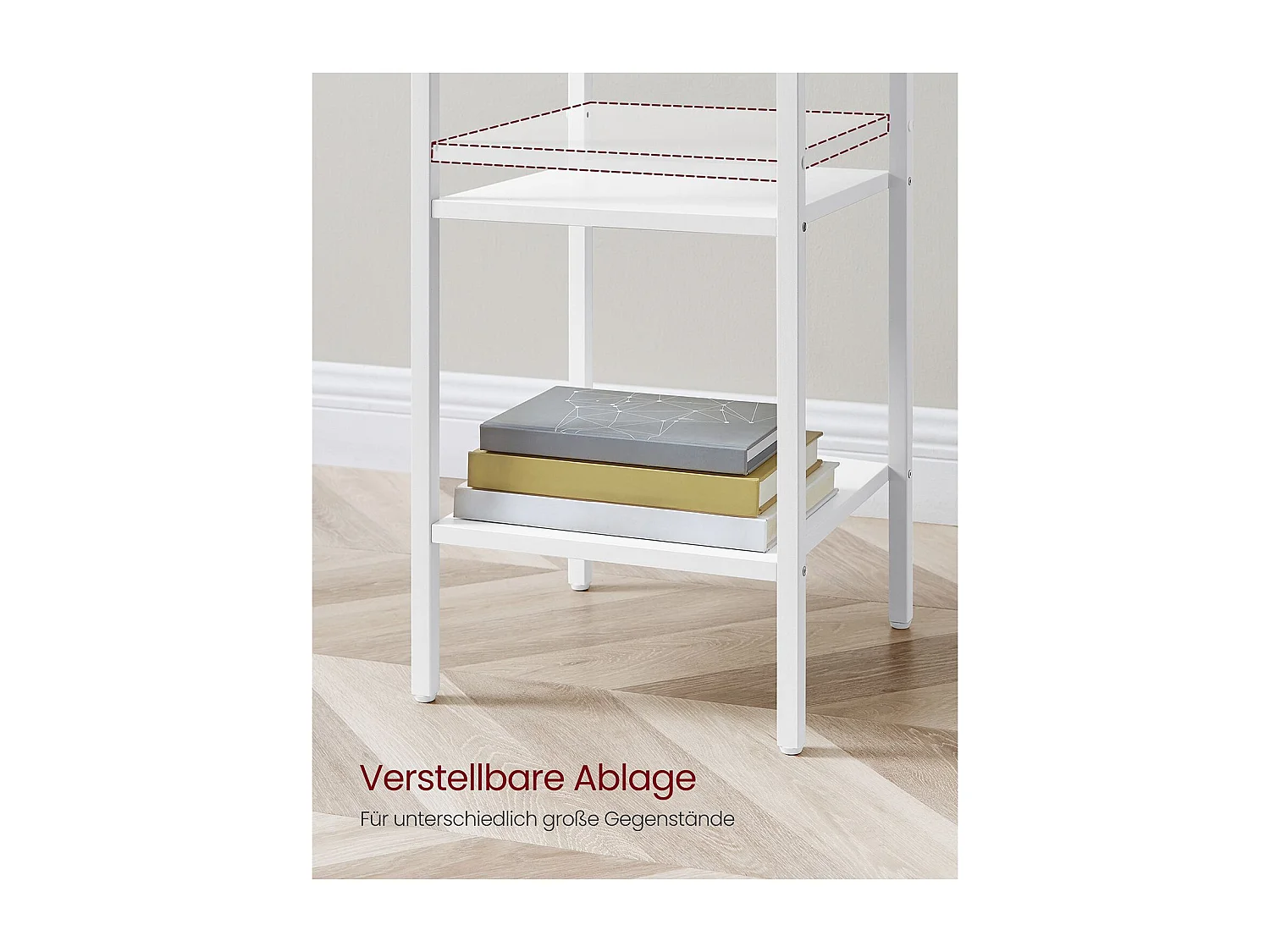 Beistelltisch 35x35x70 cm weiß