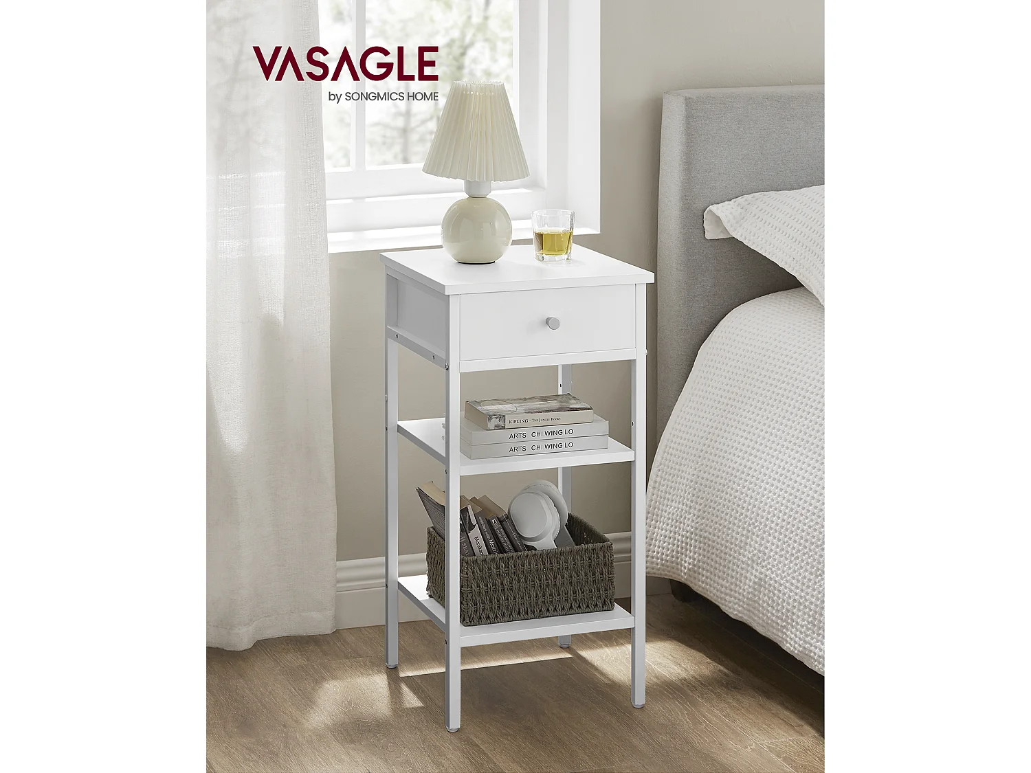 Beistelltisch 35x35x70 cm weiß