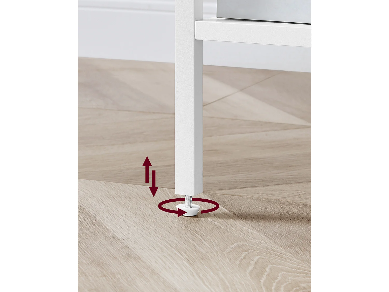 Beistelltisch 35x35x70 cm weiß