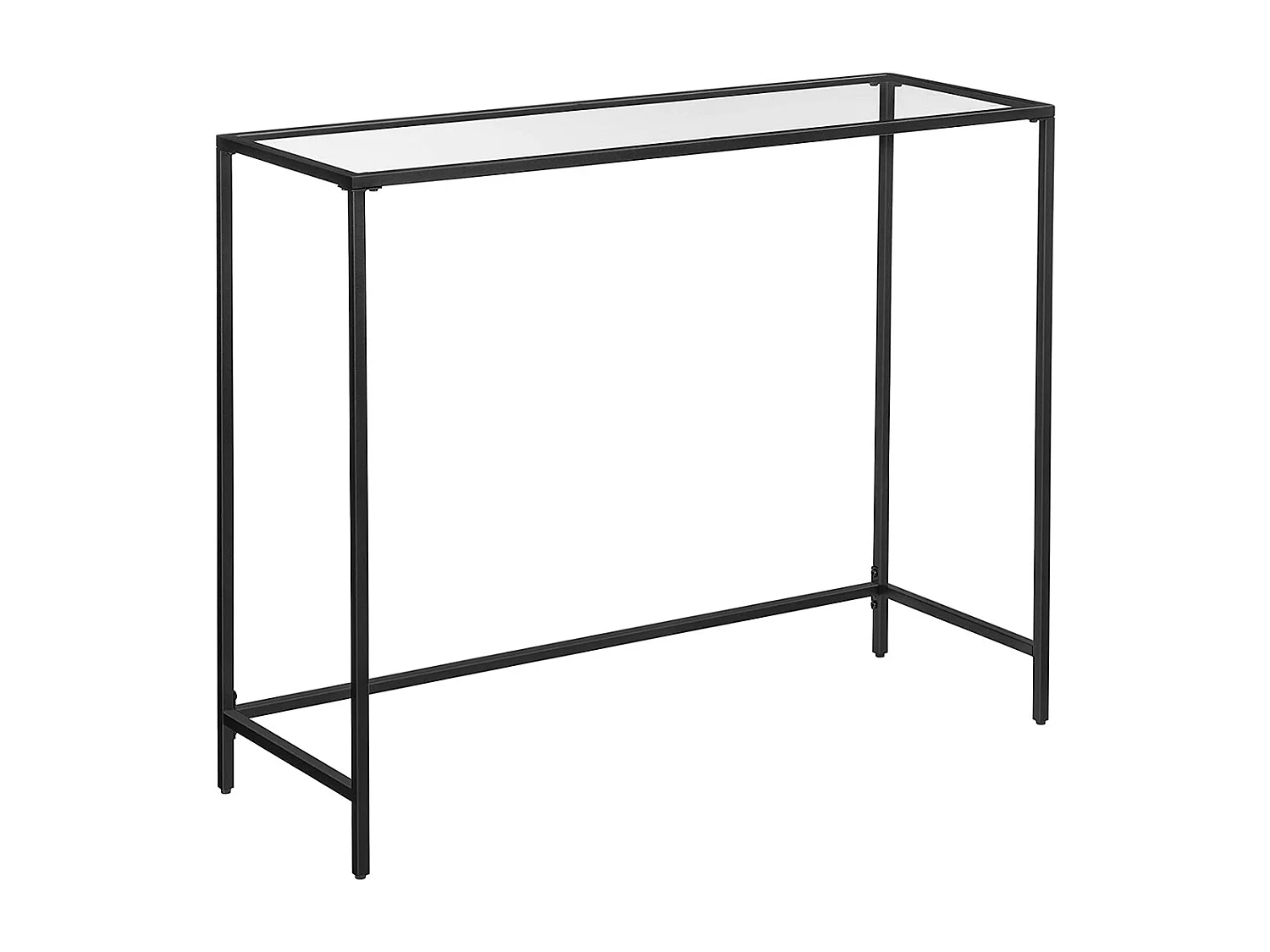 Table console 100x35x80 cm noire