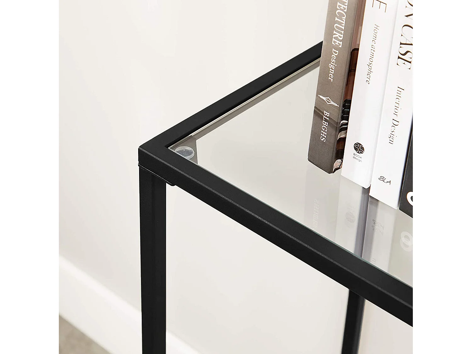 Table console 100x35x80 cm noire