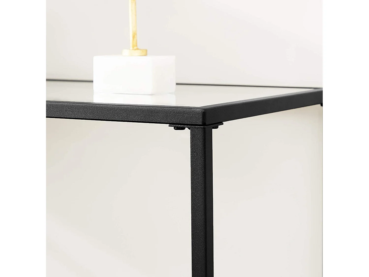 Table console 100x35x80 cm noire