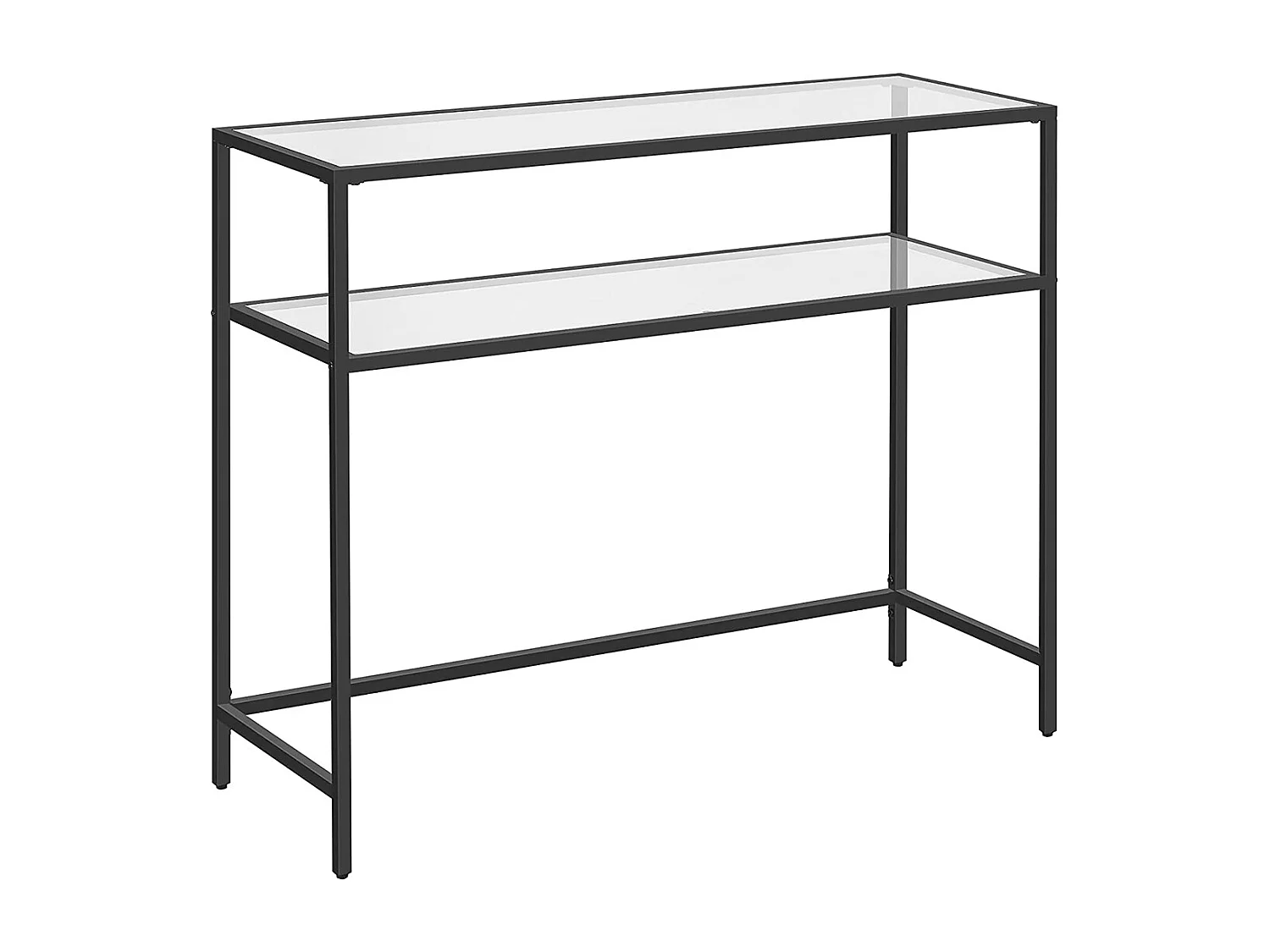 Consoletafel 100x80x35 cm Zwart