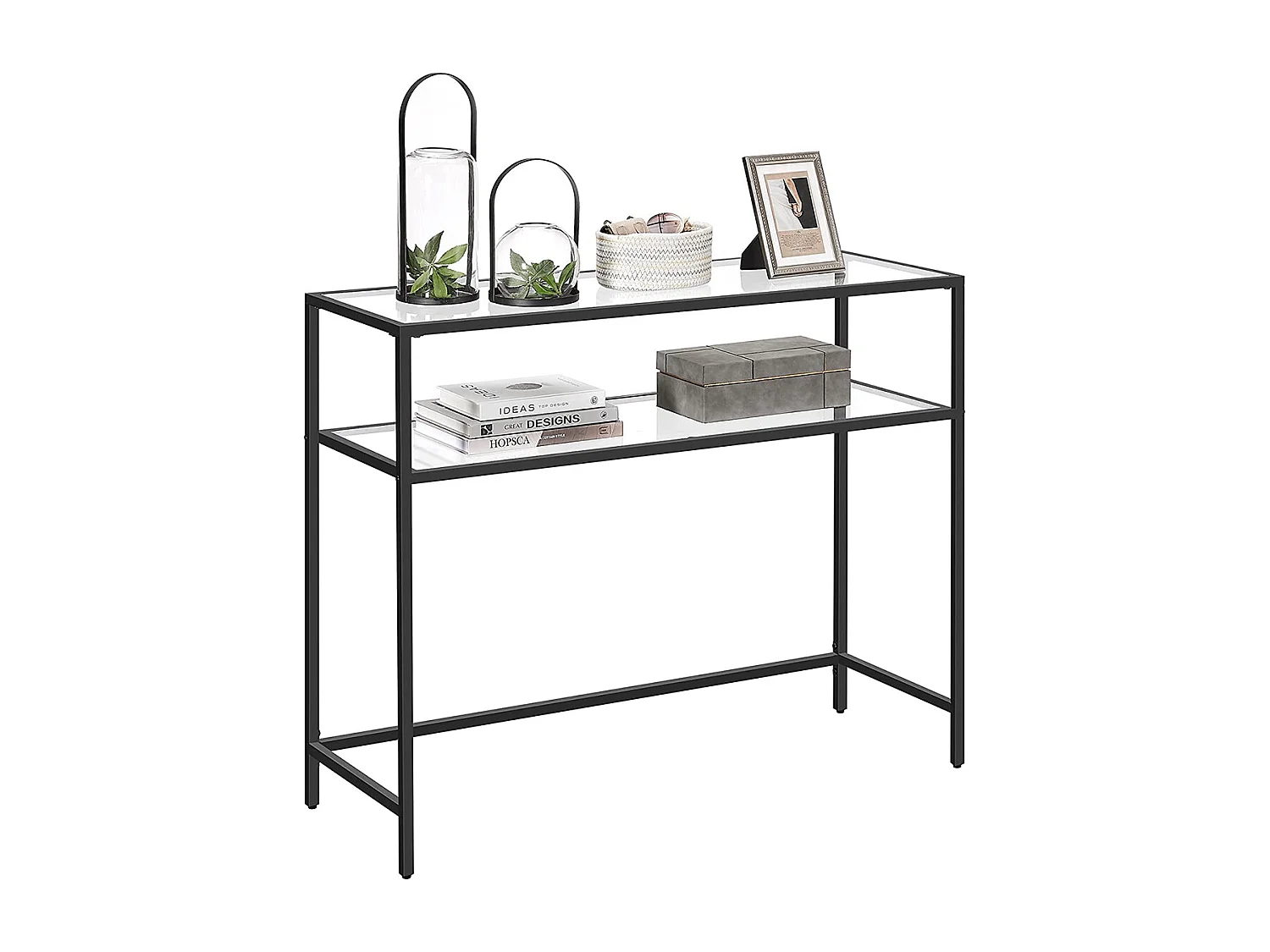 Consoletafel 100x80x35 cm Zwart