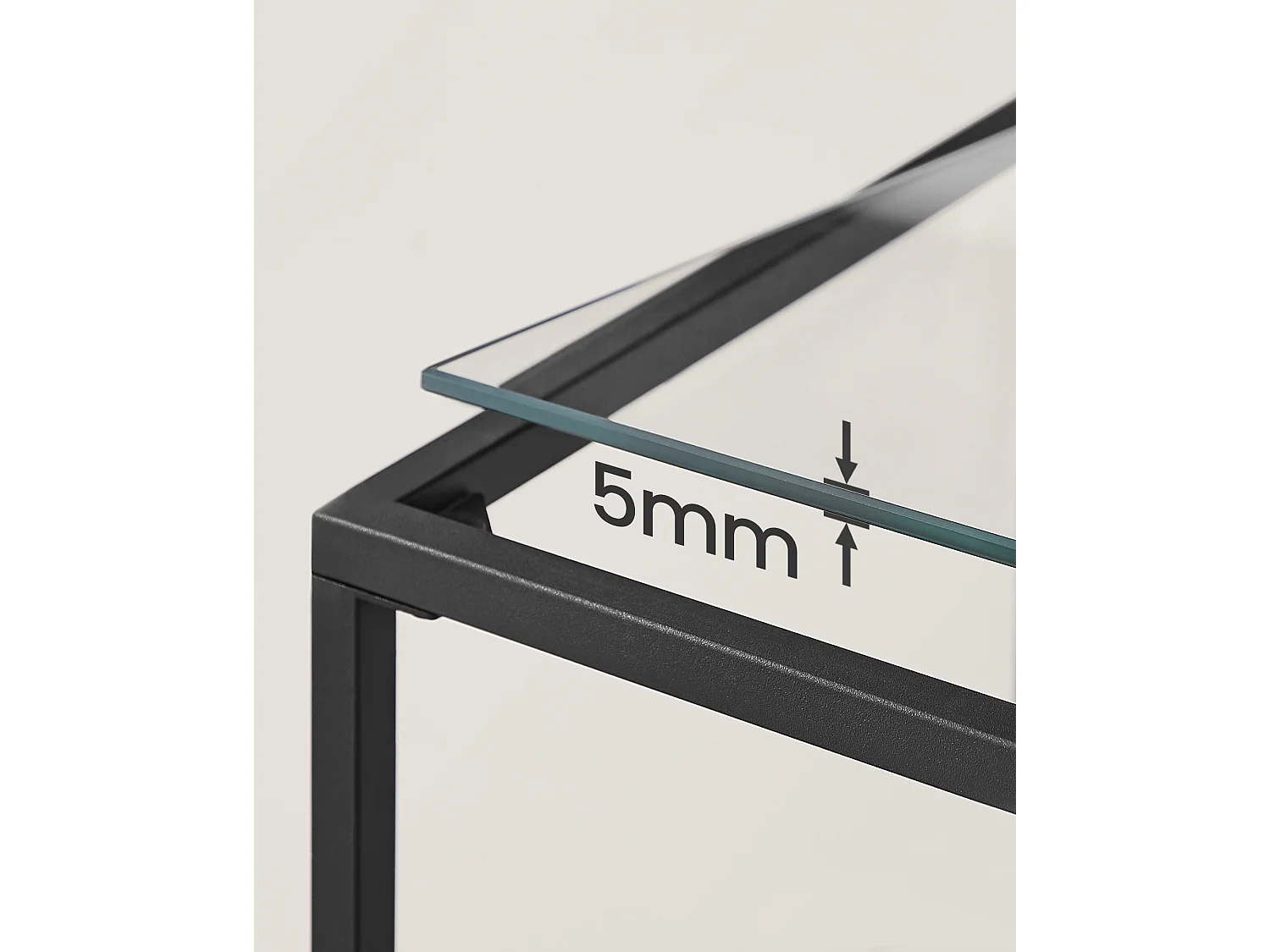 Consoletafel 100x80x35 cm Zwart