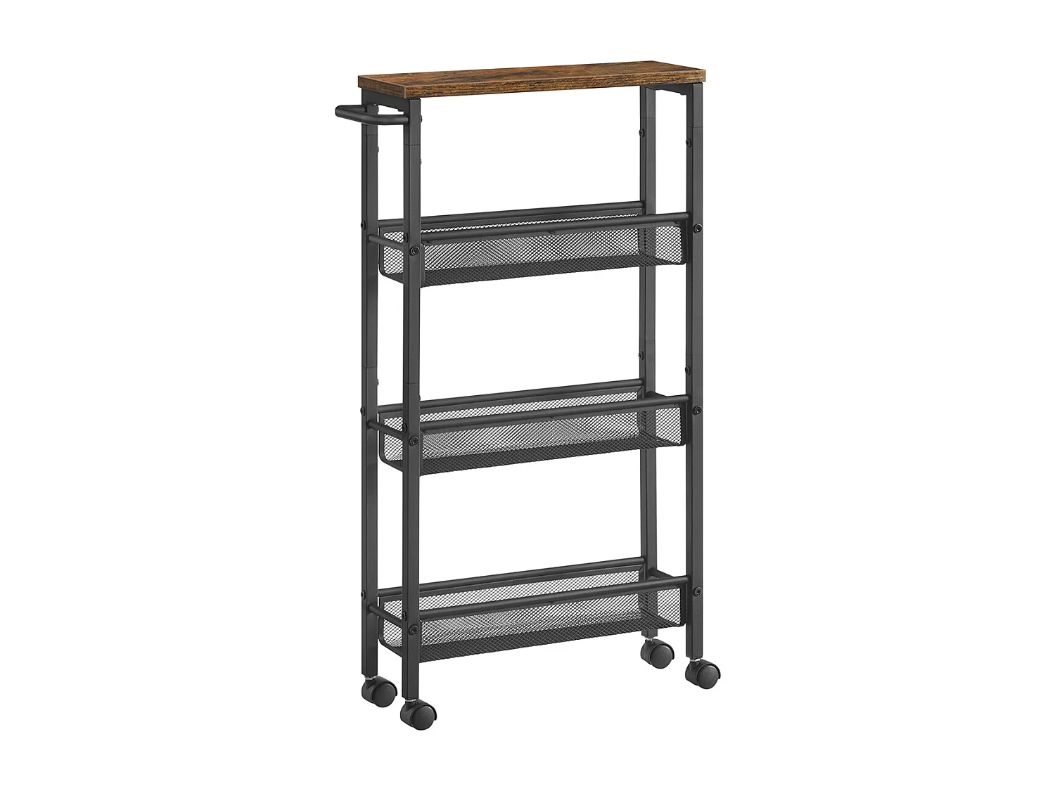 Rollwagen 45,4x13x77 cm schwarz