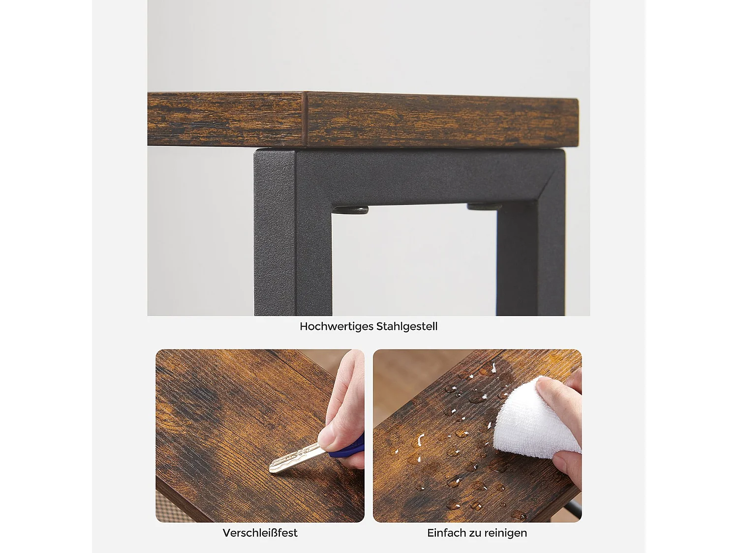 Rollwagen 45,4x13x77 cm schwarz