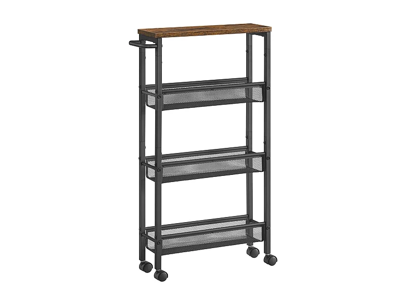 Rollwagen 45,4x13x77 cm schwarz