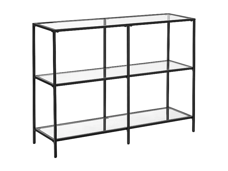 Consoletafel 30x100x73 cm zwart