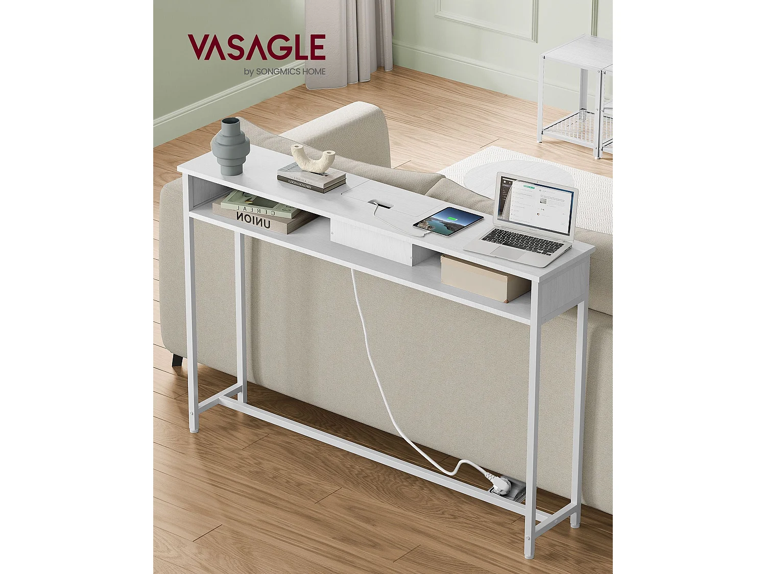 Konsolentisch 25x120x81 cm weiß