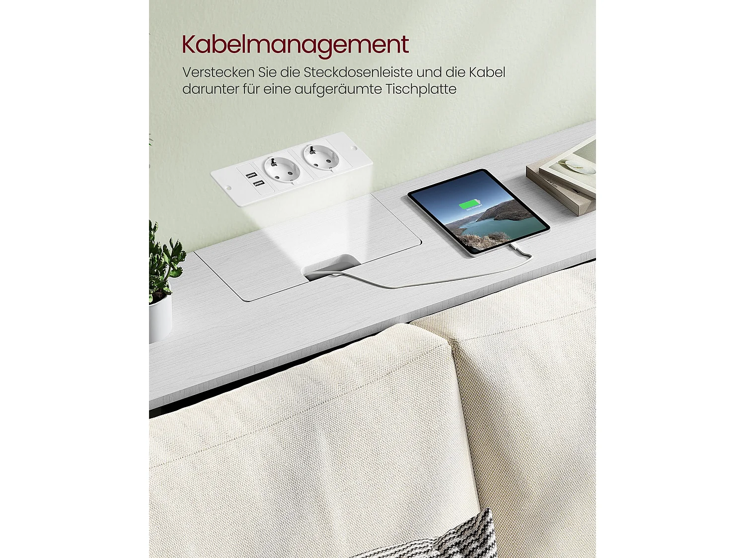 Konsolentisch 25x120x81 cm weiß