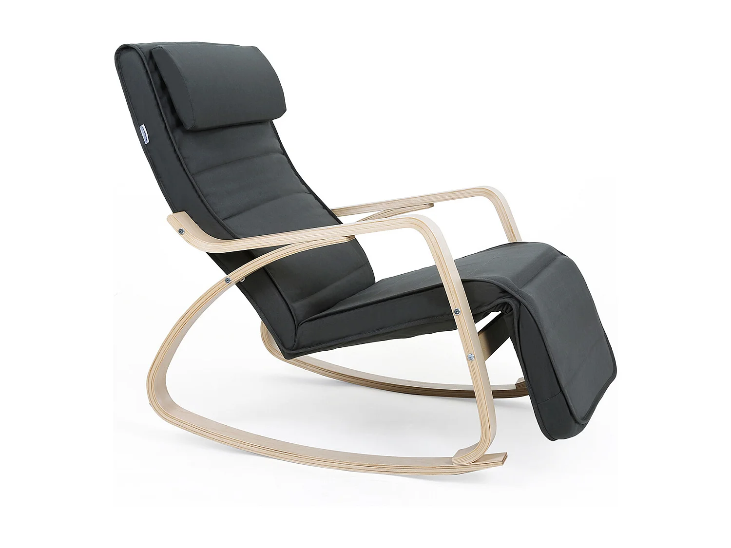 Fotel bujany 121,5x67x84 cm szary