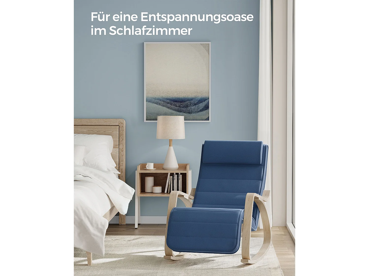 Krzesło gięte 121,5x67x84 cm granatowe północne