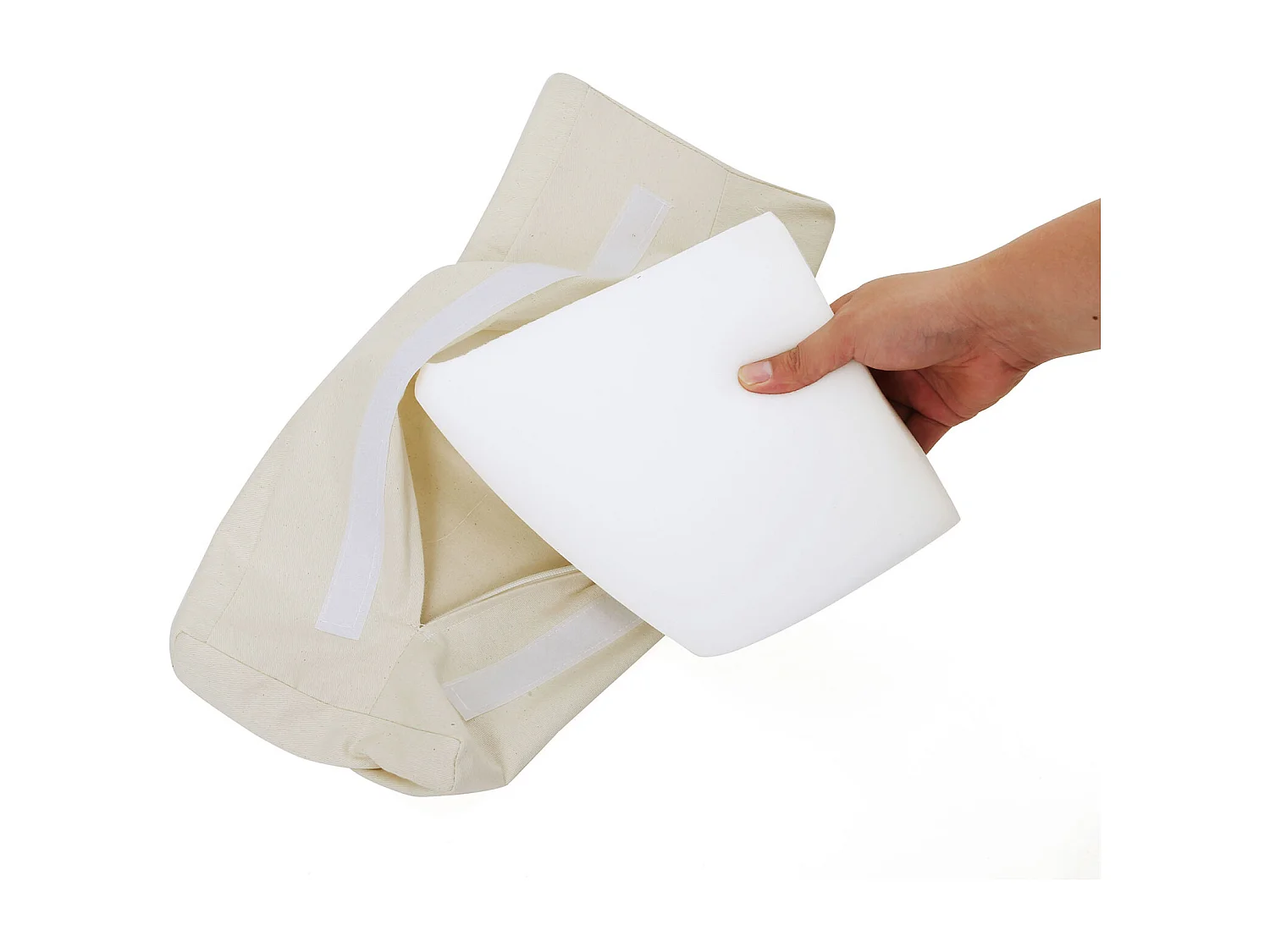 Fauteuil à bascule 121,5x67x84 cm beige