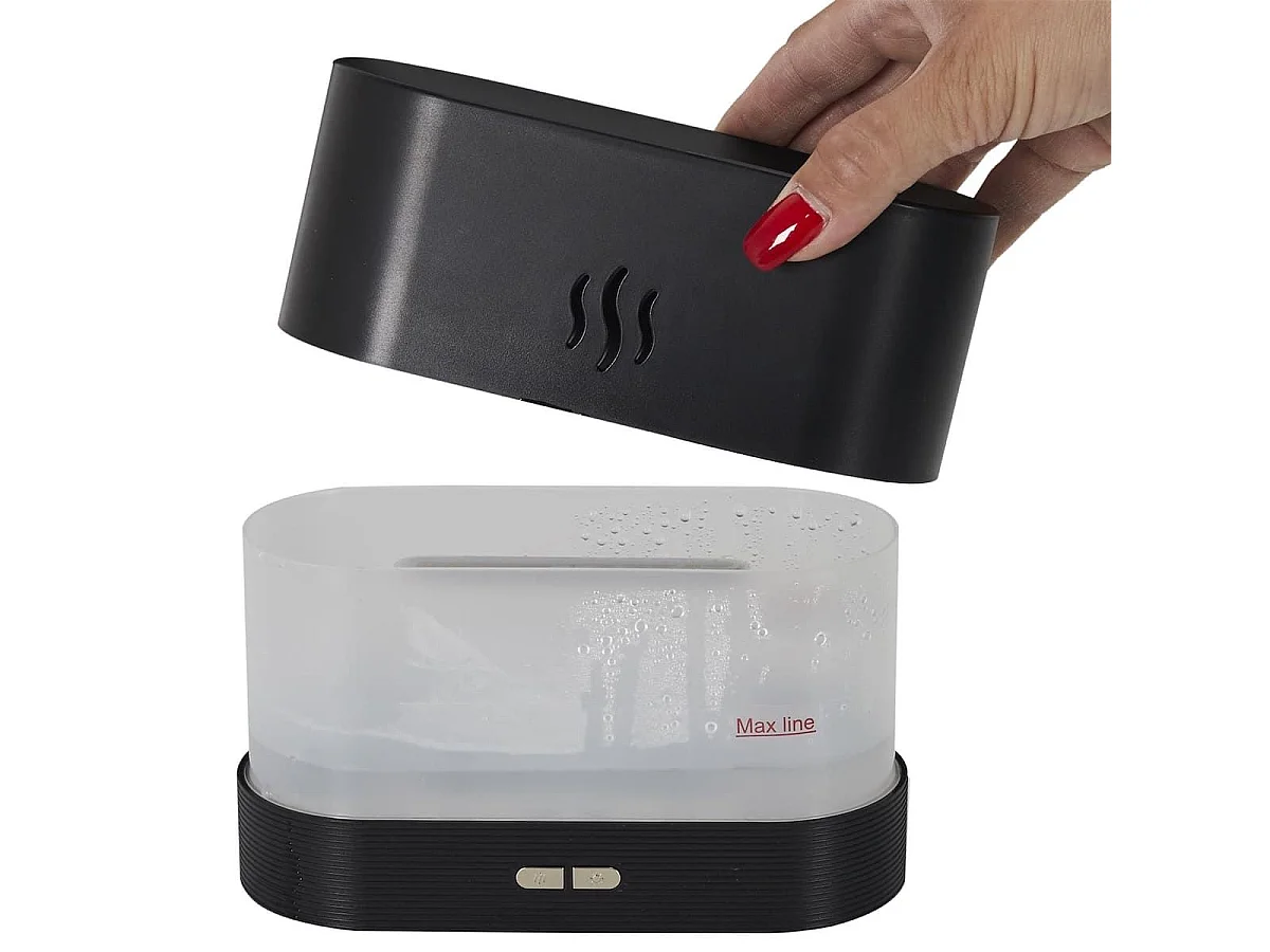 Diffuseur d'huile essentiel LED Effet Flamme USB, Parfum et Lumière Relaxante pour Votre Maison - DELIX