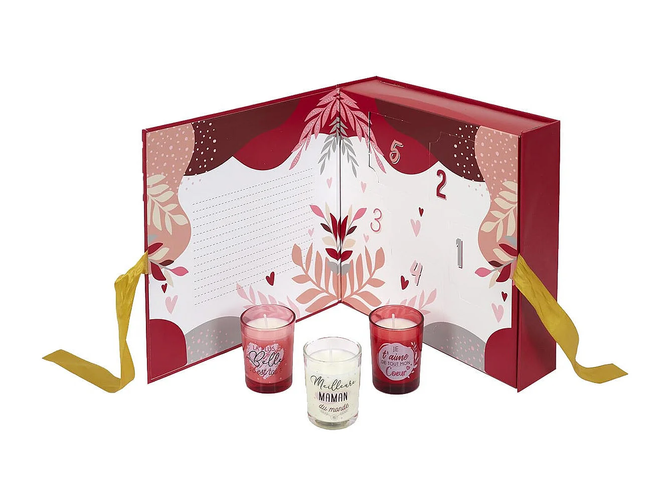 Coffret Cadeau Calendrier 5 Bougies Parfumées Spécial Maman - 5DAYS