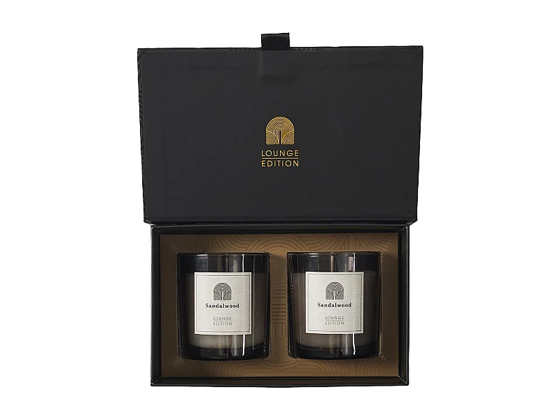 Coffret 2 Bougies Parfumées Senteur Bois de Santal - SWOP