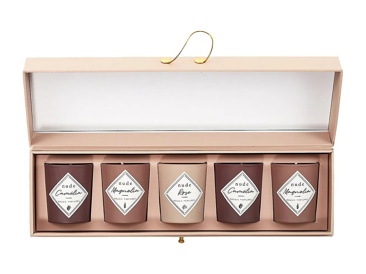 Coffret 5 Bougies Parfumées Senteurs Florales - MONIA