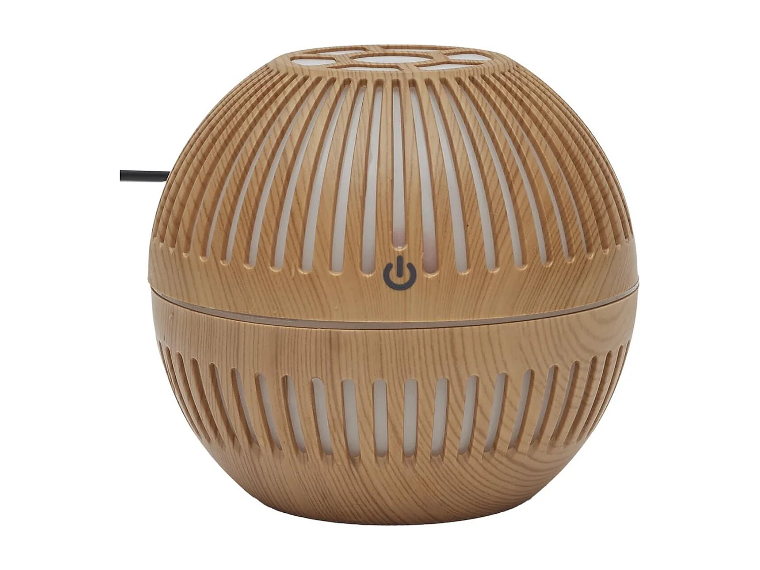 Diffuseur d'Huile Essentielle Bois Rond, Design Compact et Pratique - ERONIX